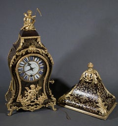 Cartel clock Marqueterie Boulle Regency era 18th century Fiacre à Paris