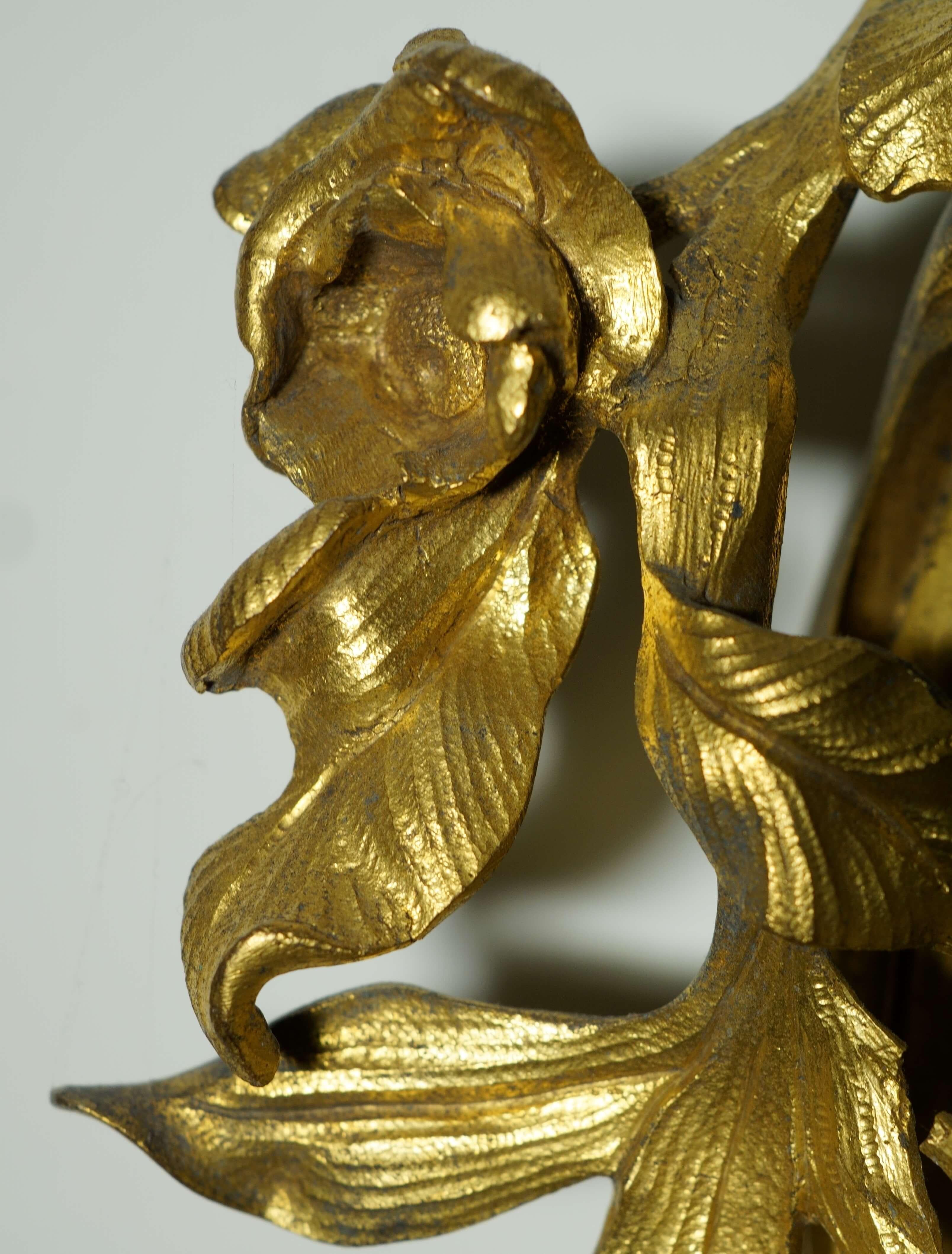18th Century Cartel Rocaille Bronze Gilt Ormolu Clock by Nicolas de Launay 18th century For Sale