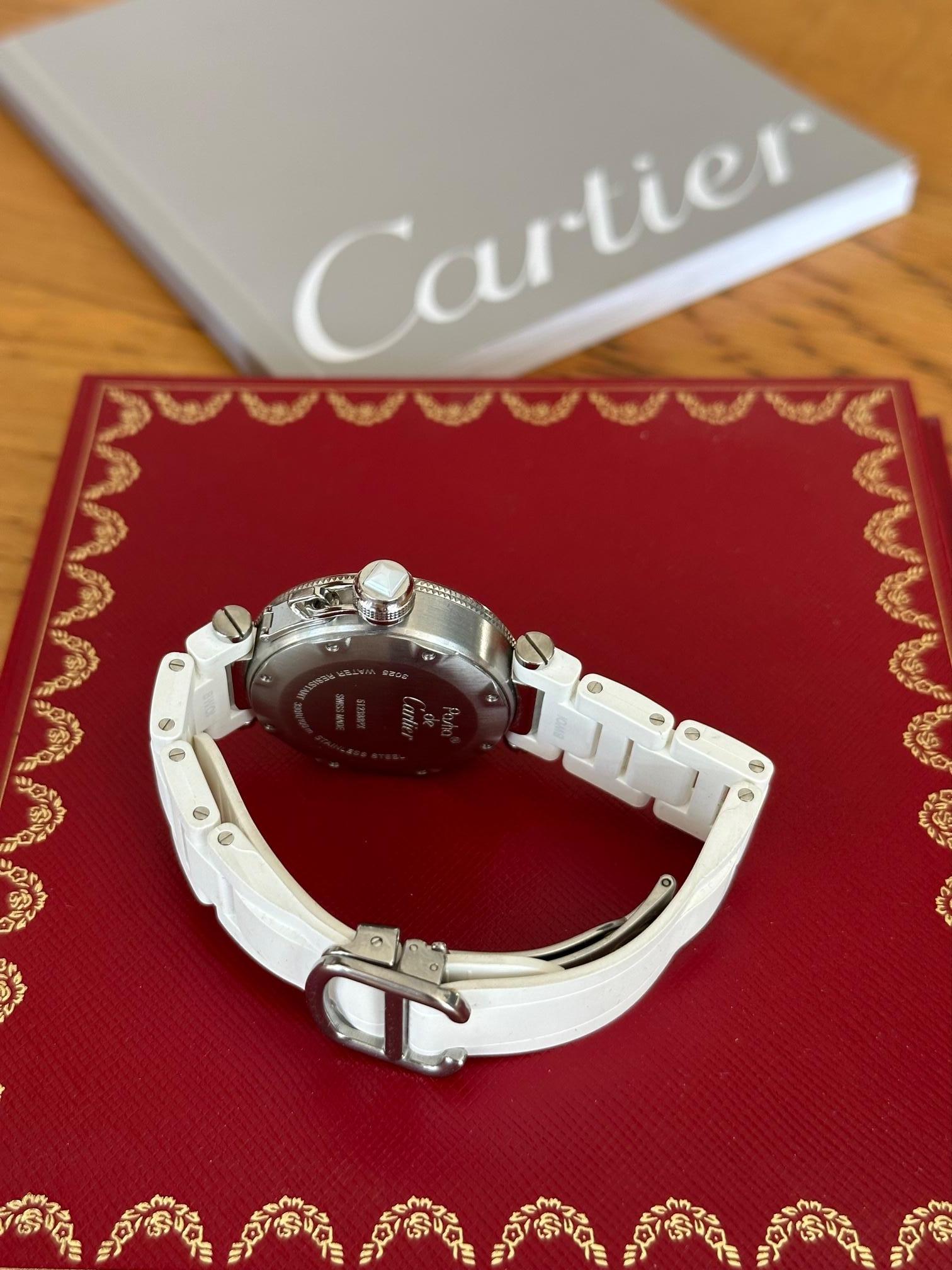 Orologio Cartier Pasha Seatimer Lady 33 mm W3140002 VPEMNE mai indossato In Excellent Condition In Pescara, IT