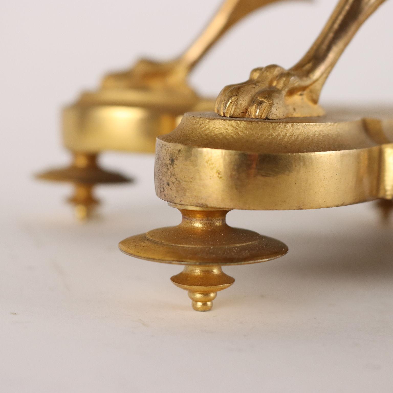 Gilded Bronze France Third Quarter Nineteenth Century Standing Clock For Sale 6