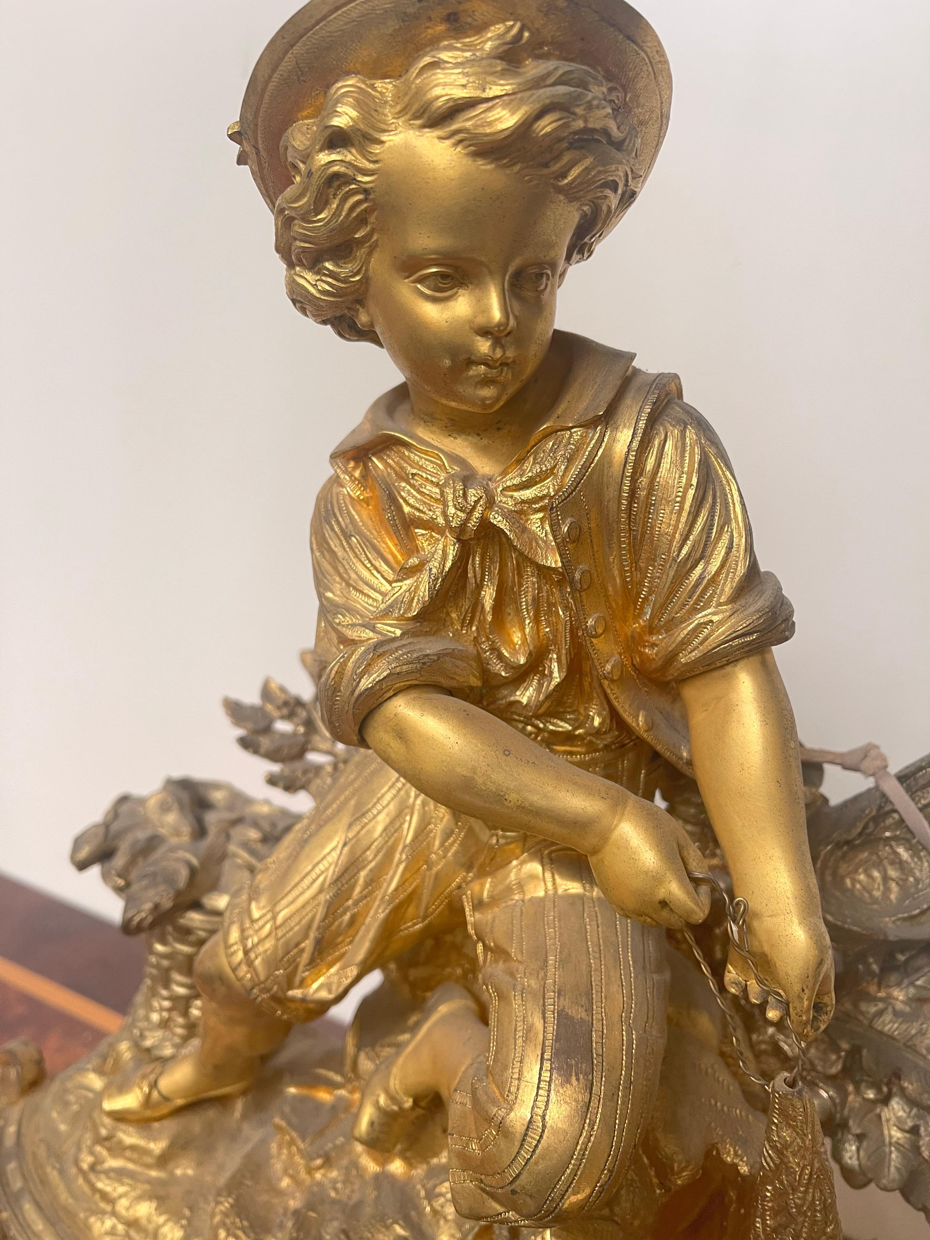 Autre Capolavoro Orologio da appoggio en bronze dorato XIX en vente