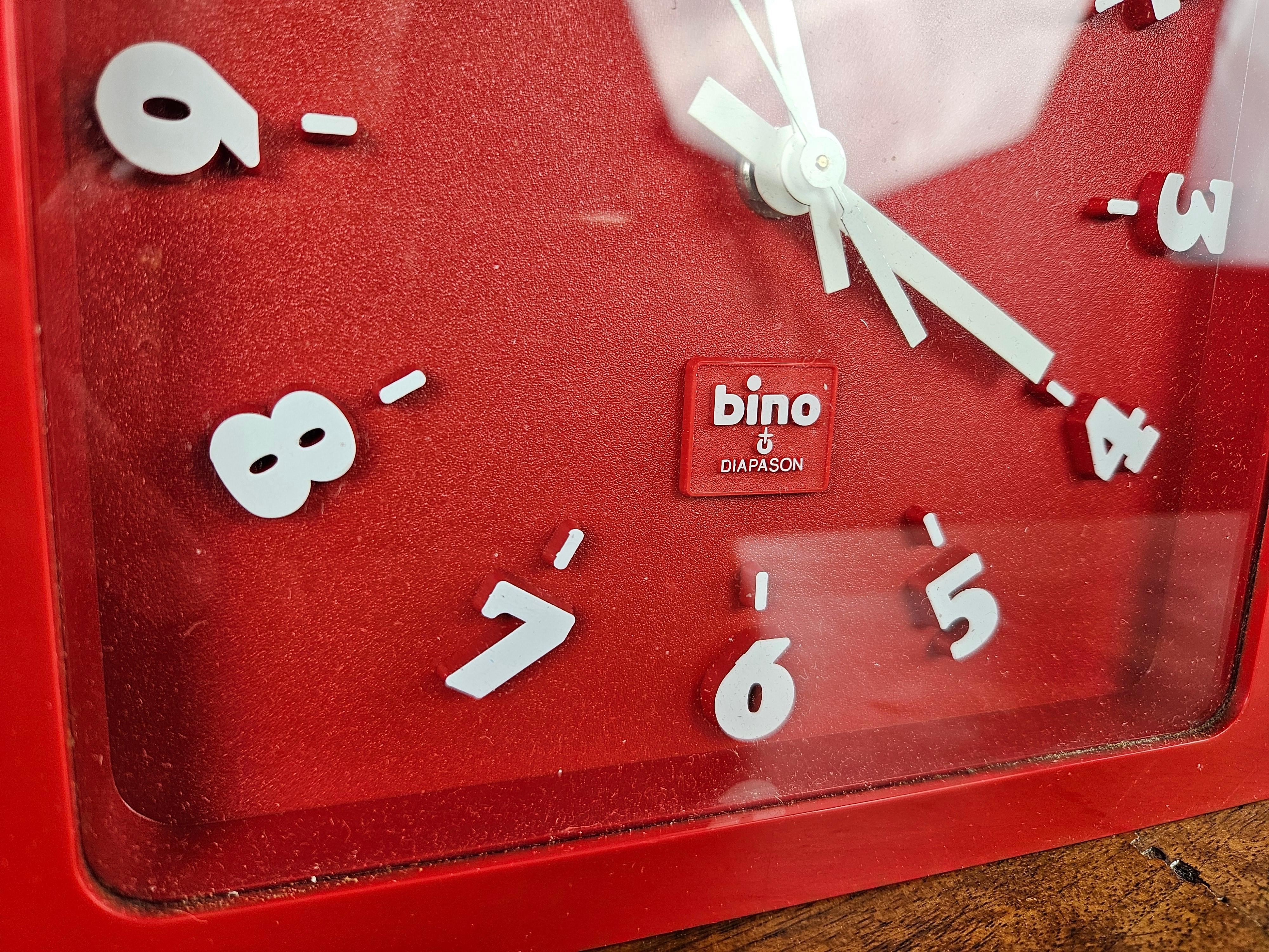 Mid-Century Modern 1970s wall clock from Bino