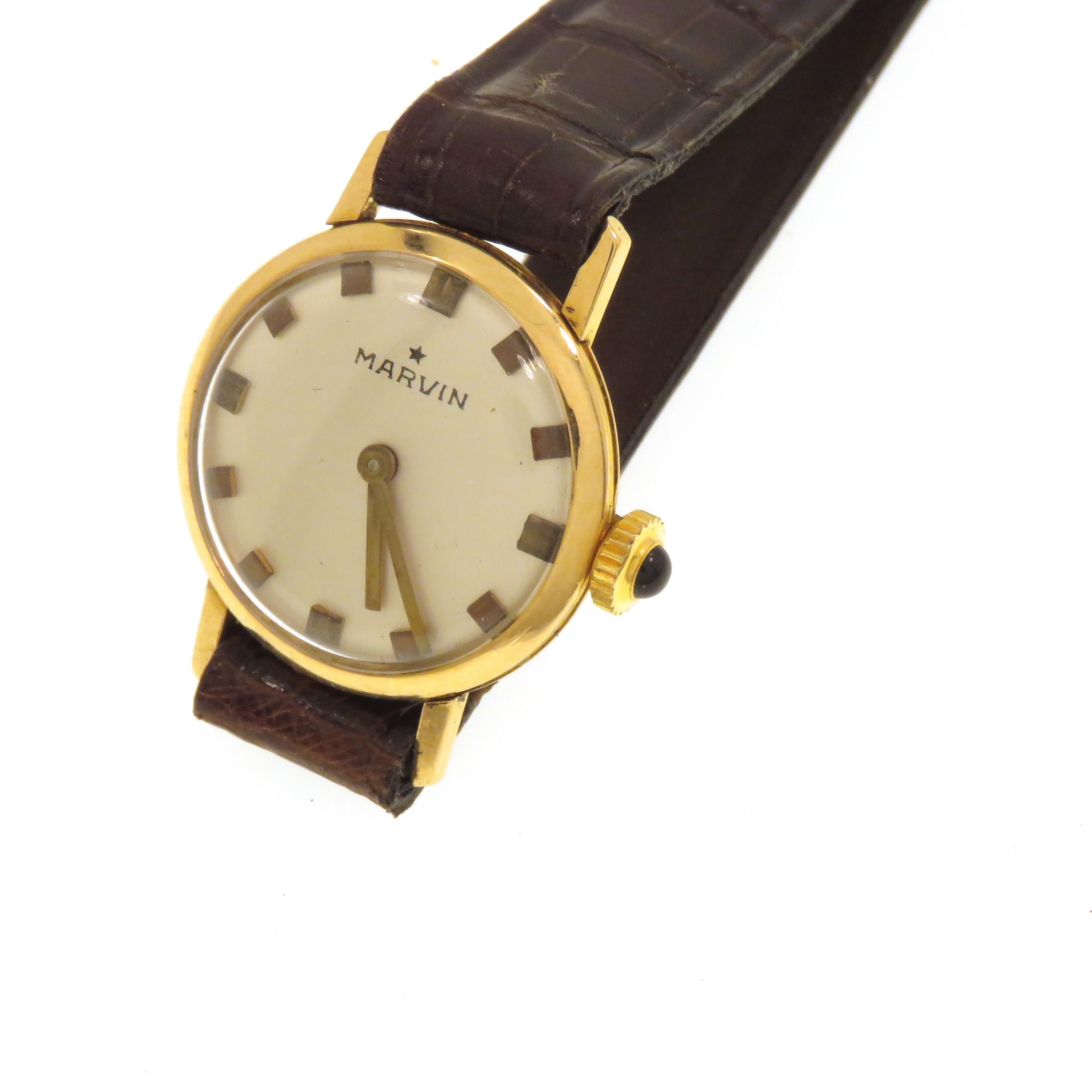 Marvin Rose Gold Damenarmbanduhr im Zustand „Gut“ in Milano, IT