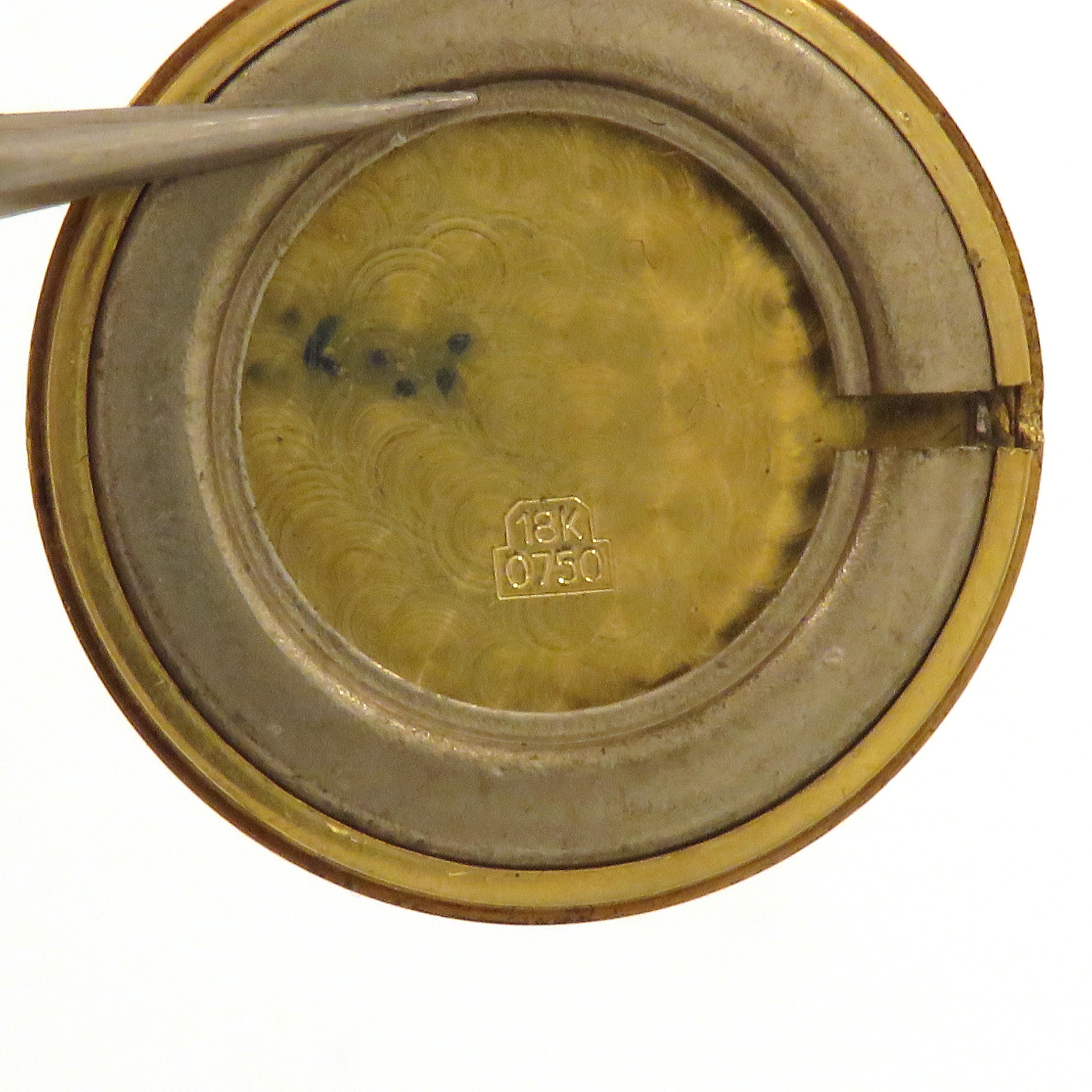 Orologio da Polso Savillon in Oro Giallo 18k con Cinturino in Pelle 1