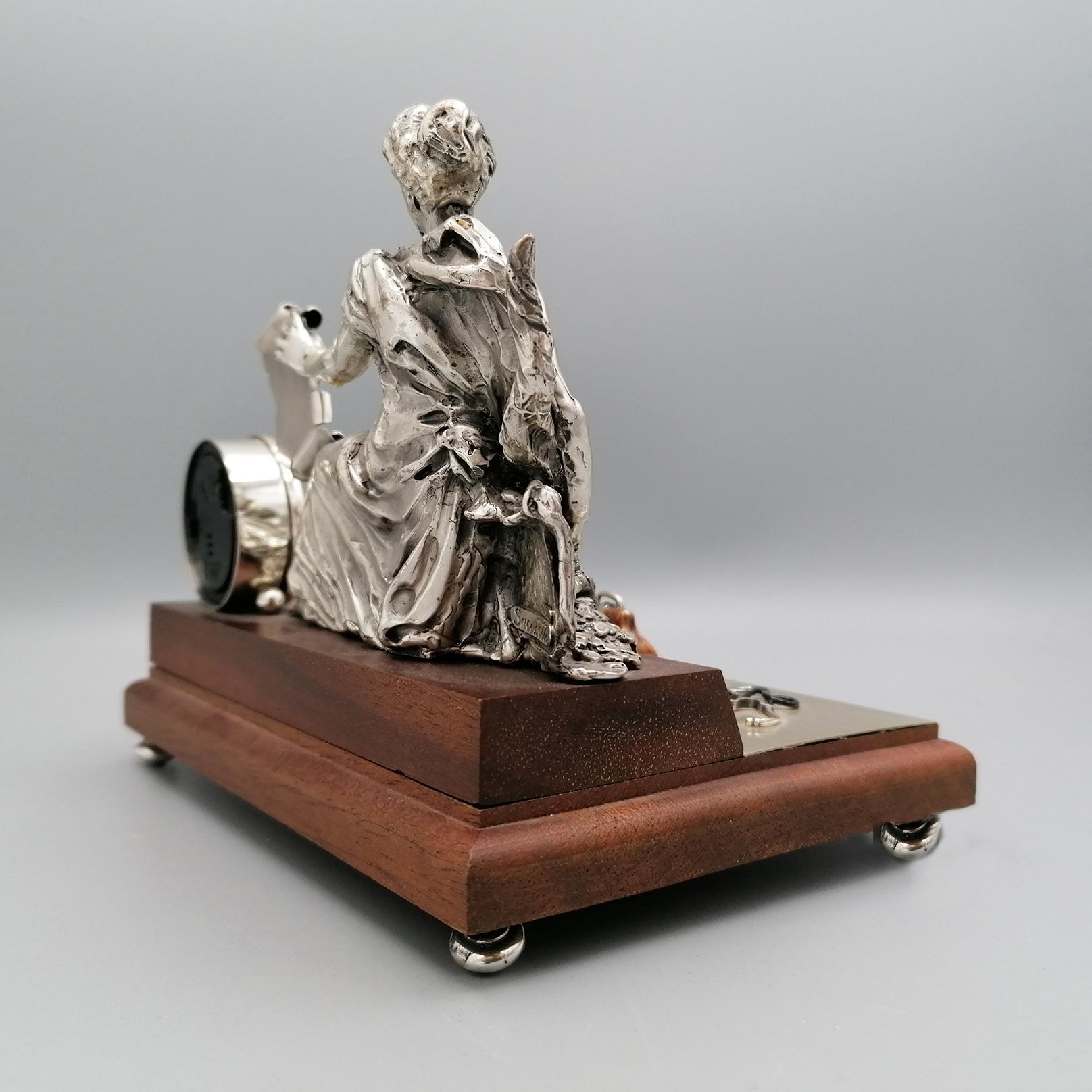 20th Century Desk clock Goddess Fortuna 