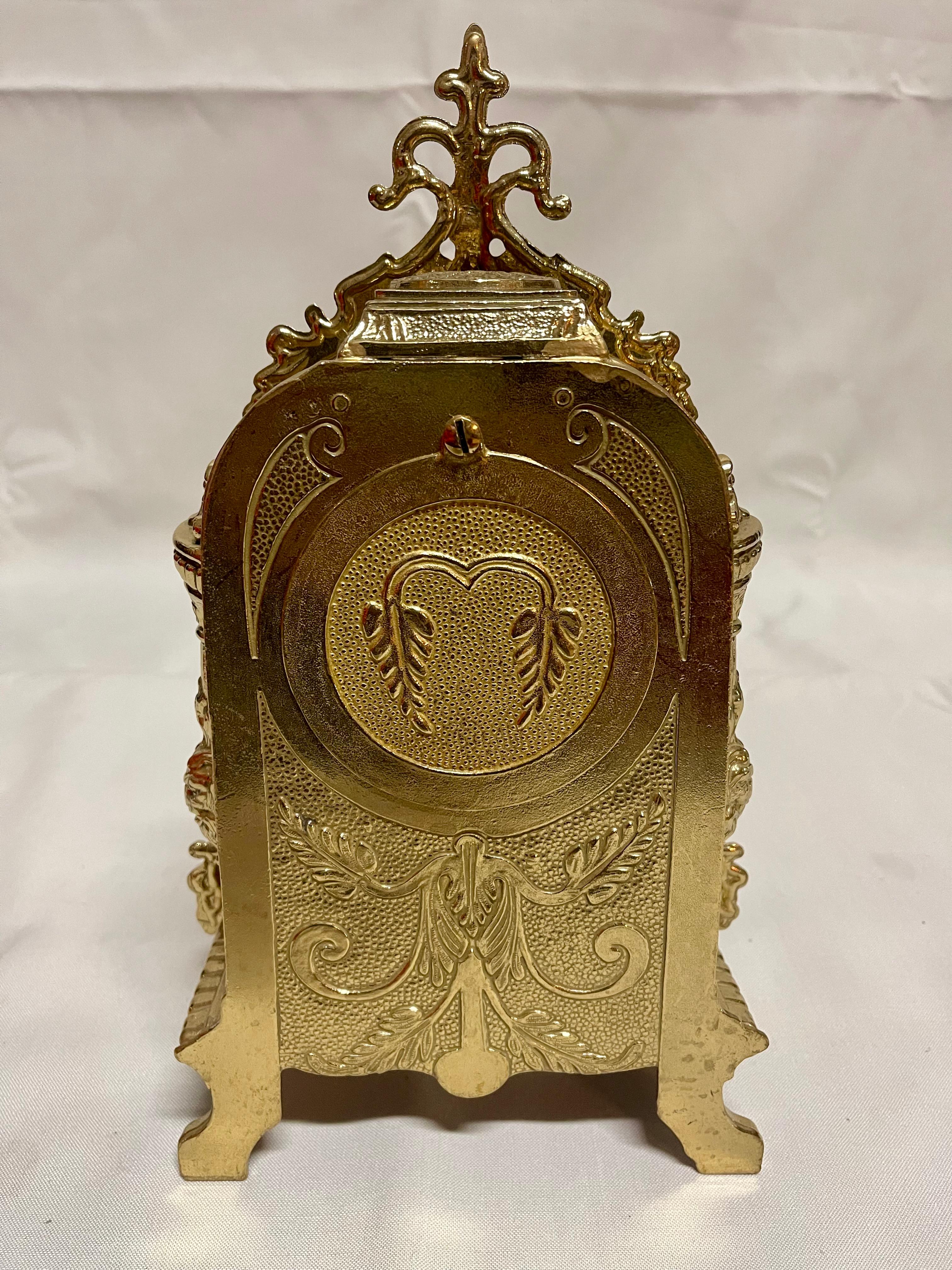 Orologio da tavolino vintage en bronze 2000 en vente 1