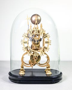 Orologio da tavolo francese Squelette, structure scheletrata Seconda Metà 1800