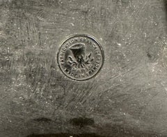 Antimony table clock, 20th century, Franci