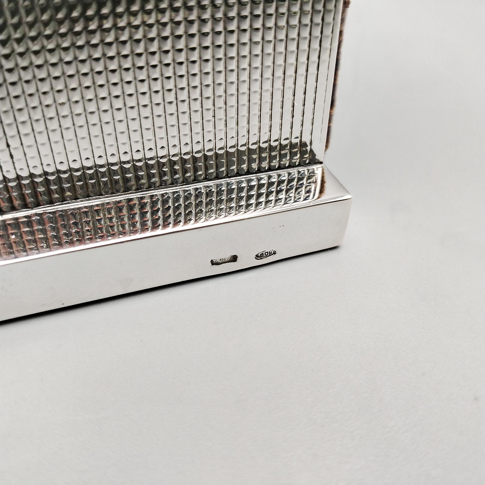 Silver table clock 800 For Sale 2