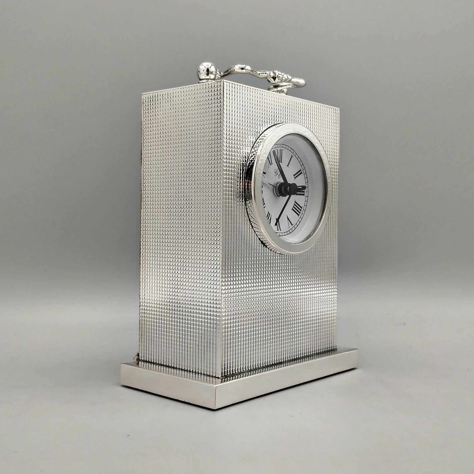 Other Silver table clock 800 For Sale