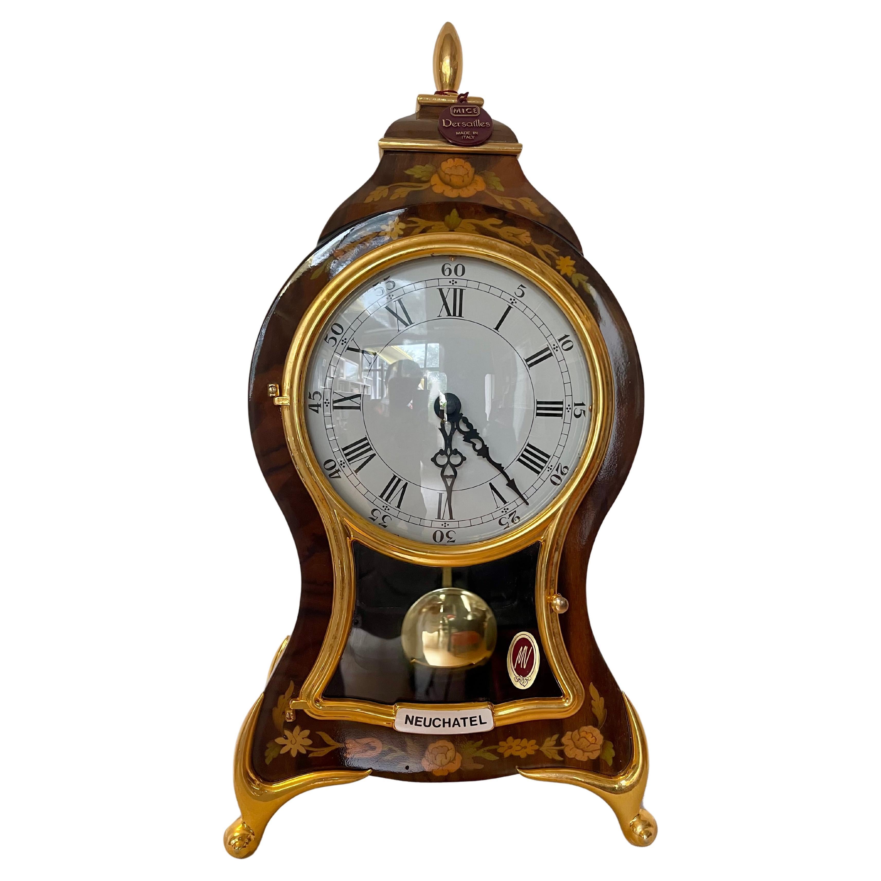 Horloge de table en bois à piles 1990 Nouveau