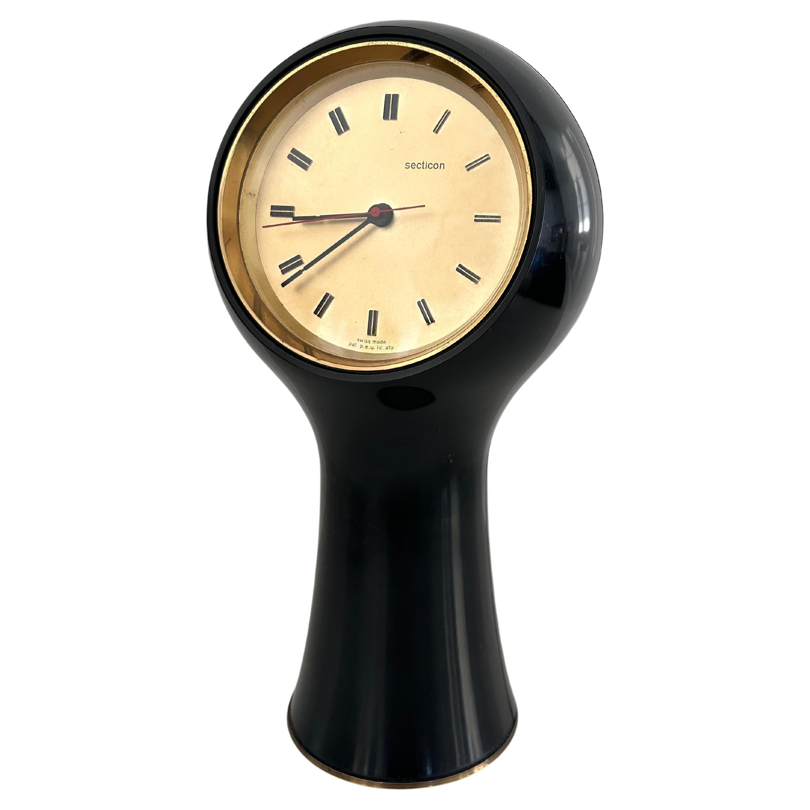 Secticon table clock by Angelo Mangiarotti For Sale