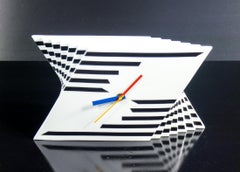 Time Stripes Tischuhr, Design Marcello MORANDINI für ROSENTHAL. 1980s