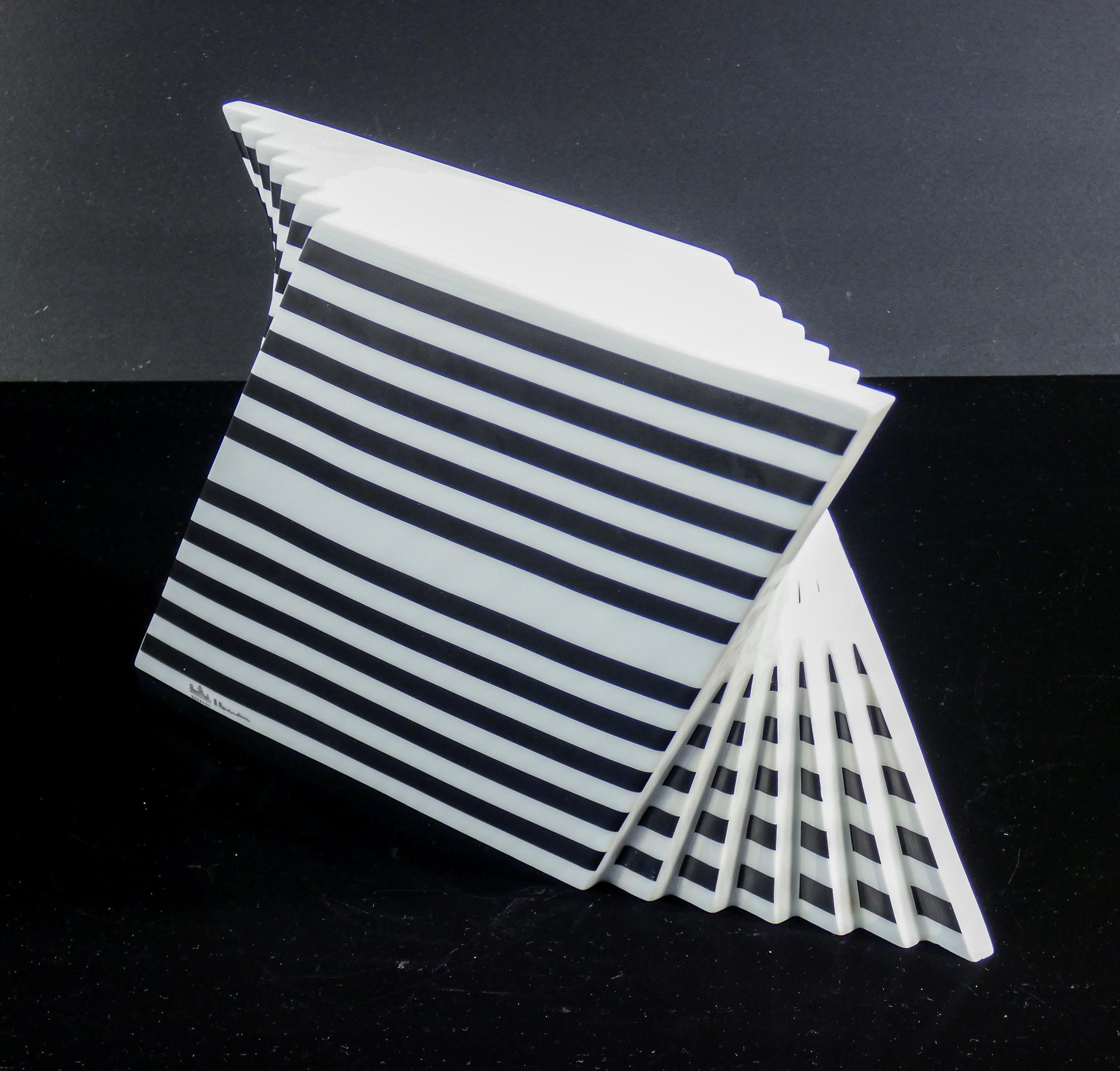 Time Stripes Tischuhr, Design Marcello MORANDINI für ROSENTHAL. 1980s im Angebot 2