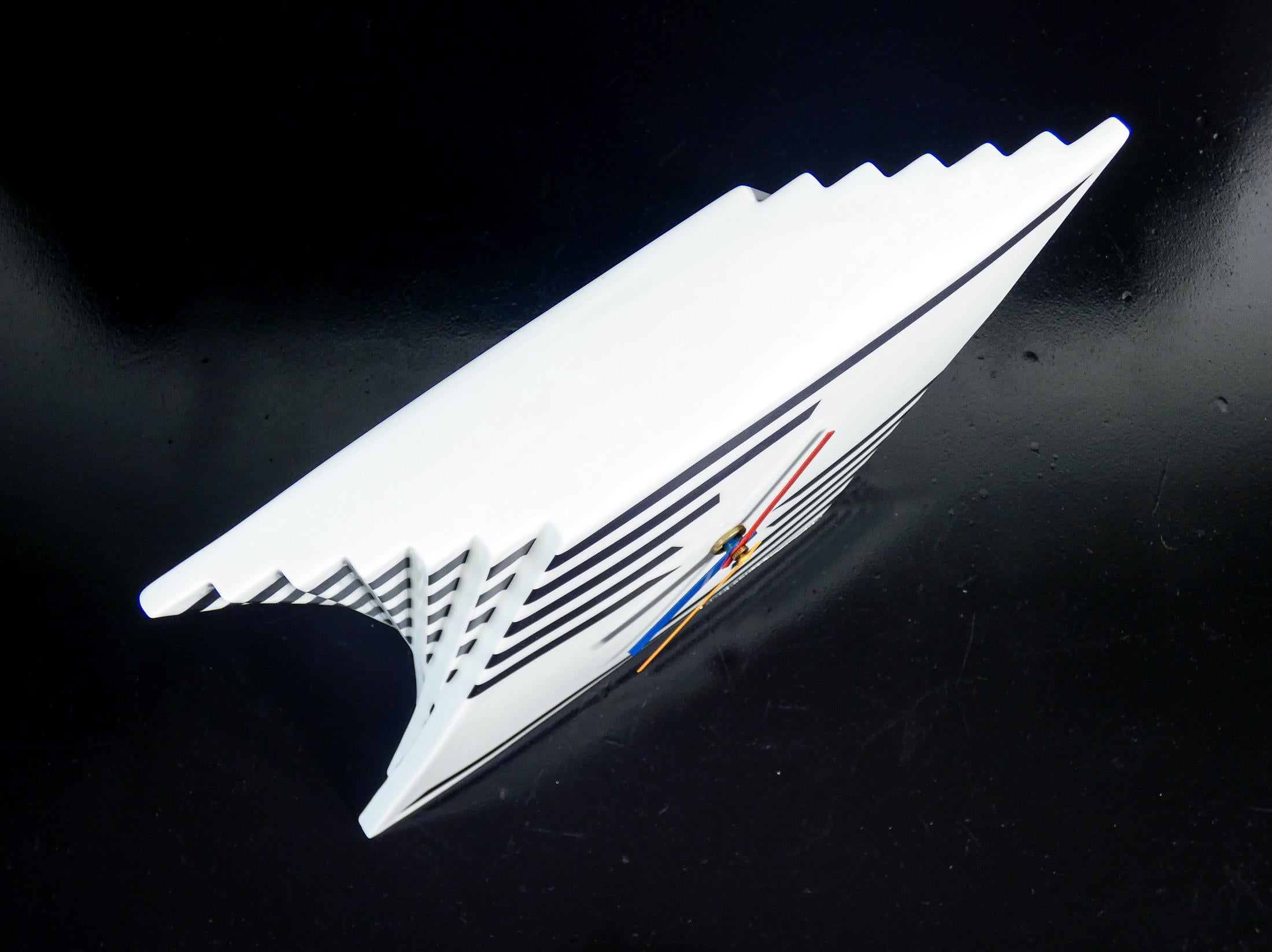 Time Stripes Tischuhr, Design Marcello MORANDINI für ROSENTHAL. 1980s im Angebot 3