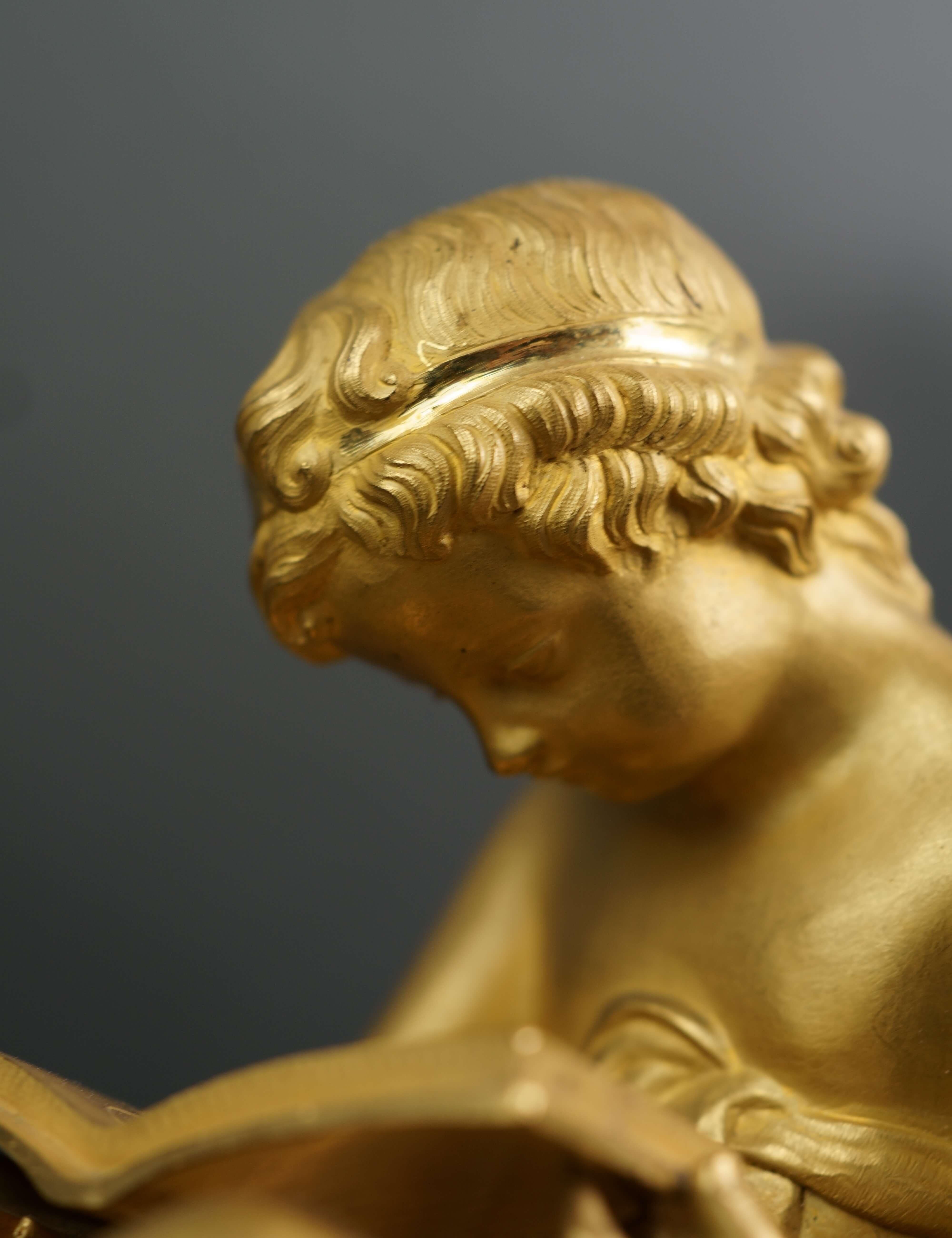 French Empire Gilt Bronze 