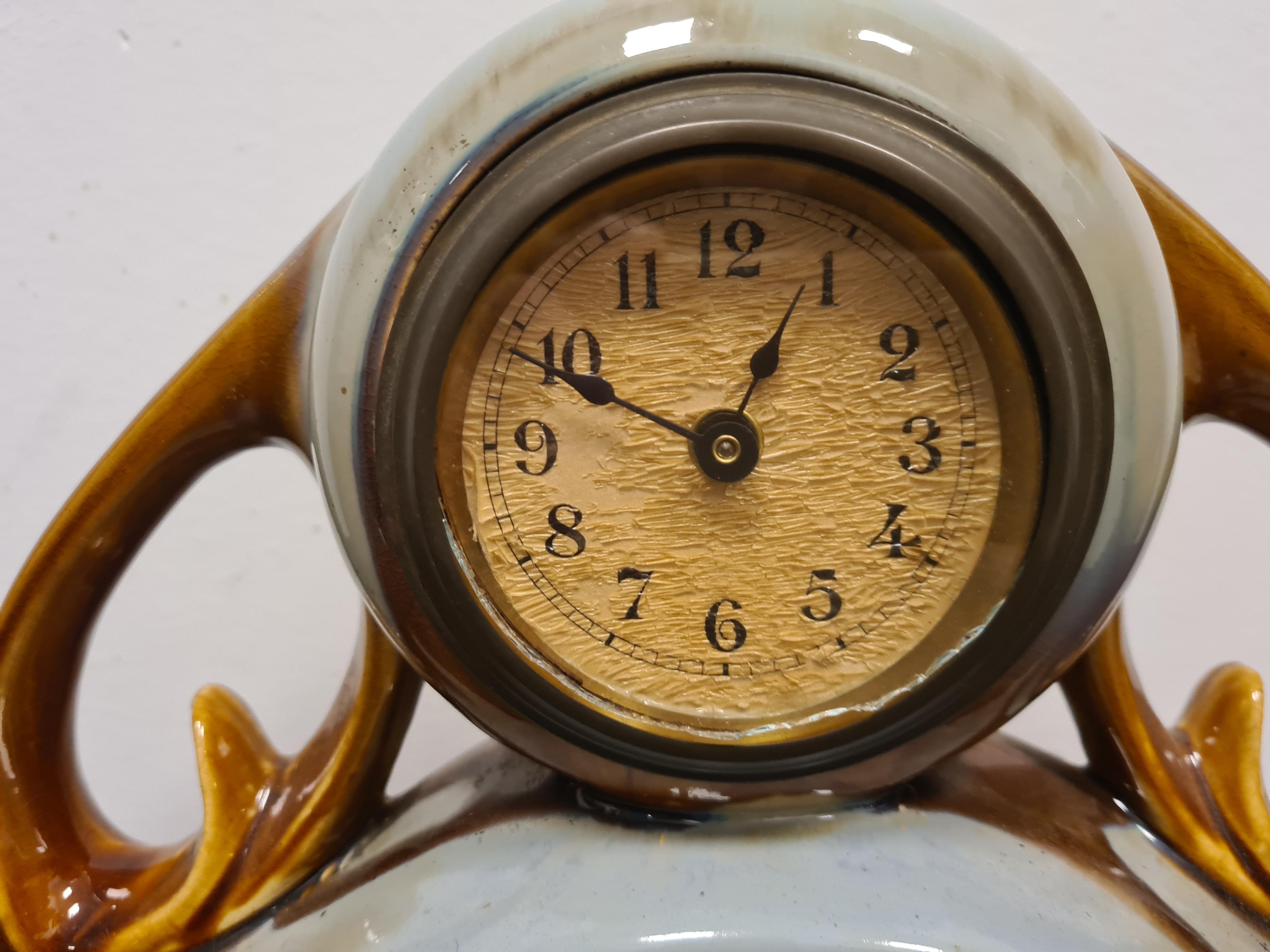 Ceramic clock from the 1940s' In Good Condition For Sale In Torino, IT