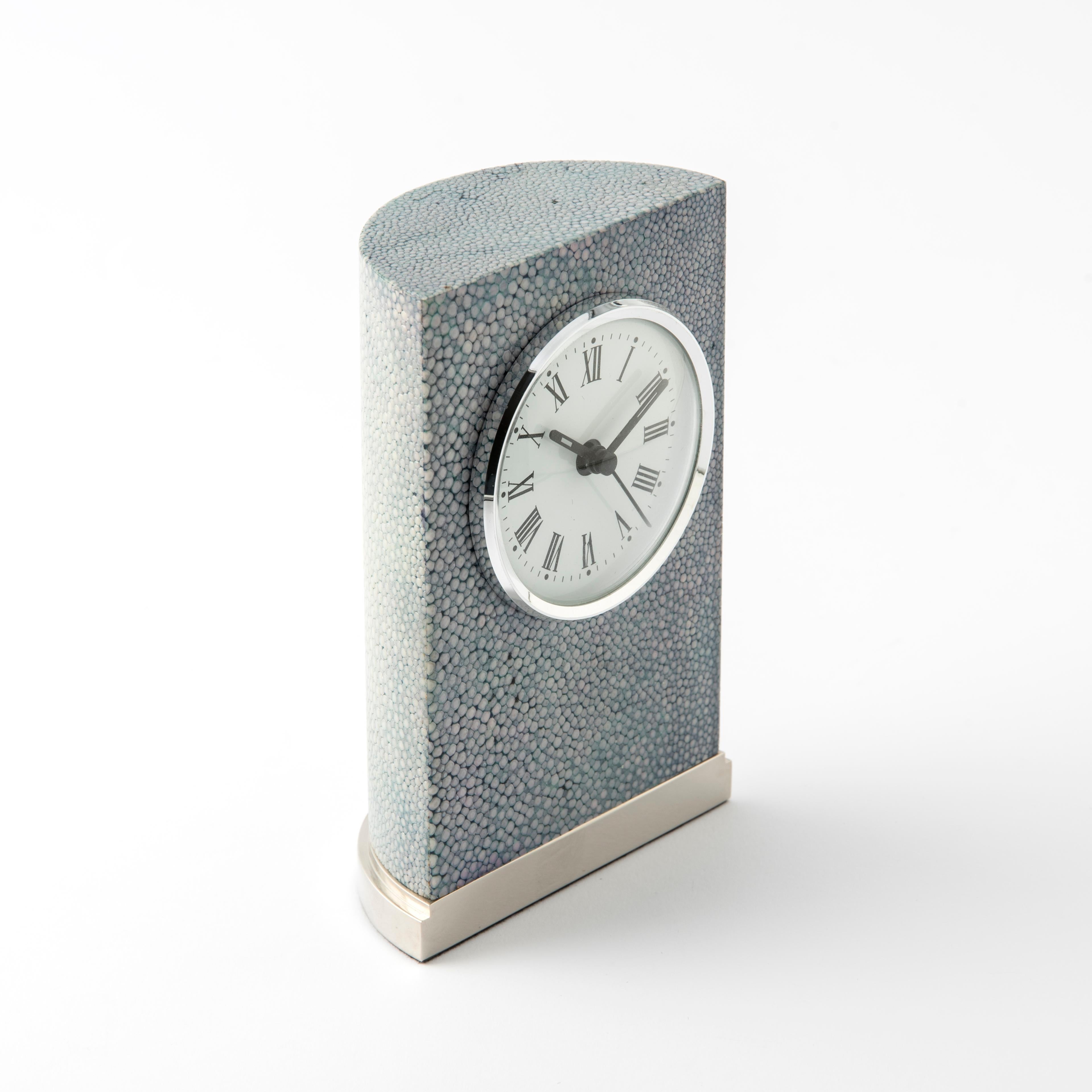 Reloj de sobremesa Shagreen - Diseño exclusivo de Nino Basso en Nuevo estado para la venta en Spilimbergo, IT