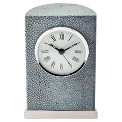 Orologio da Tavolo in Shagreen – Design Esclusivo di Nino Basso