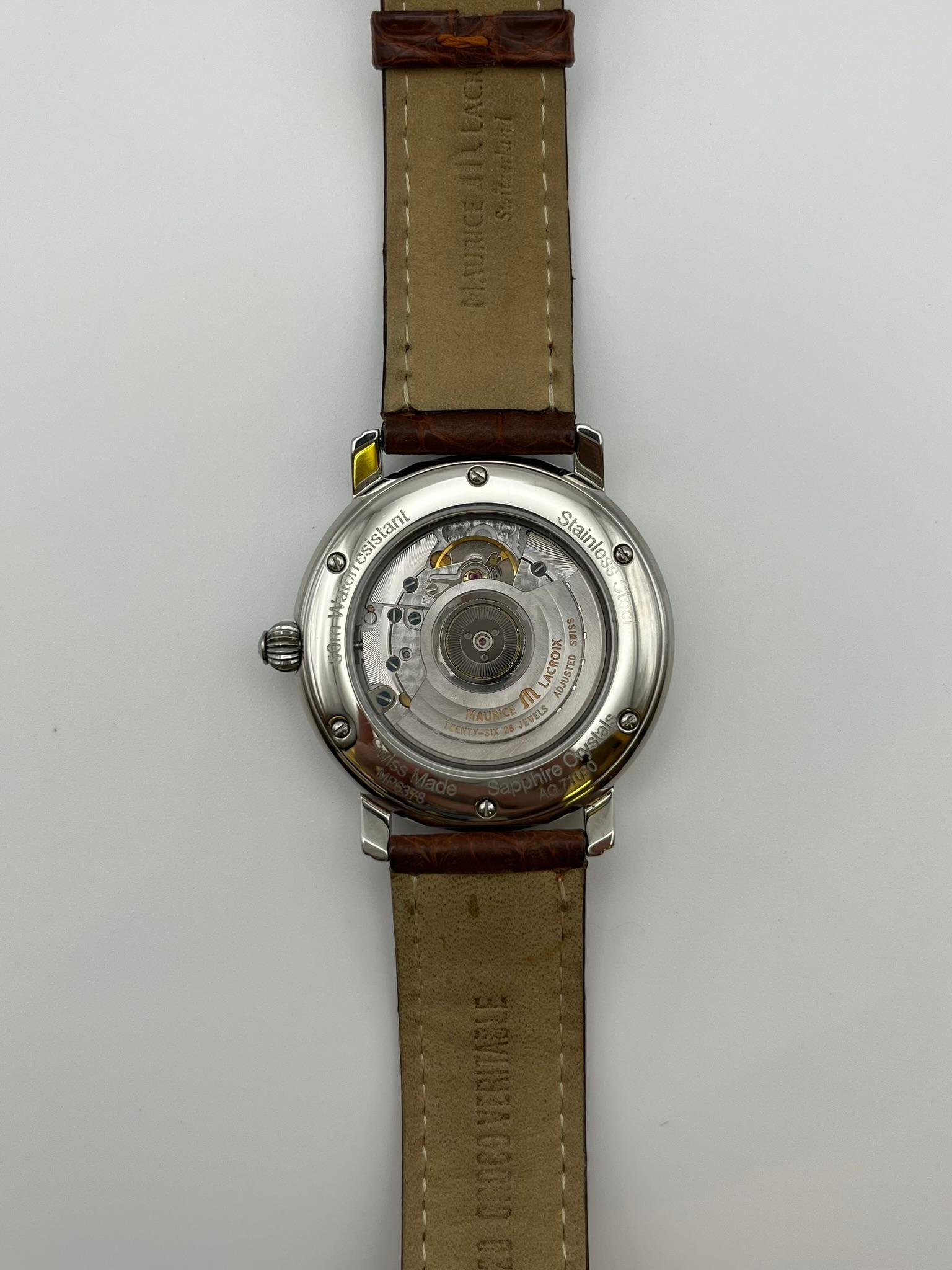Montre Maurice Lacroix Masterpiece Grand Date Automatic Pour hommes en vente