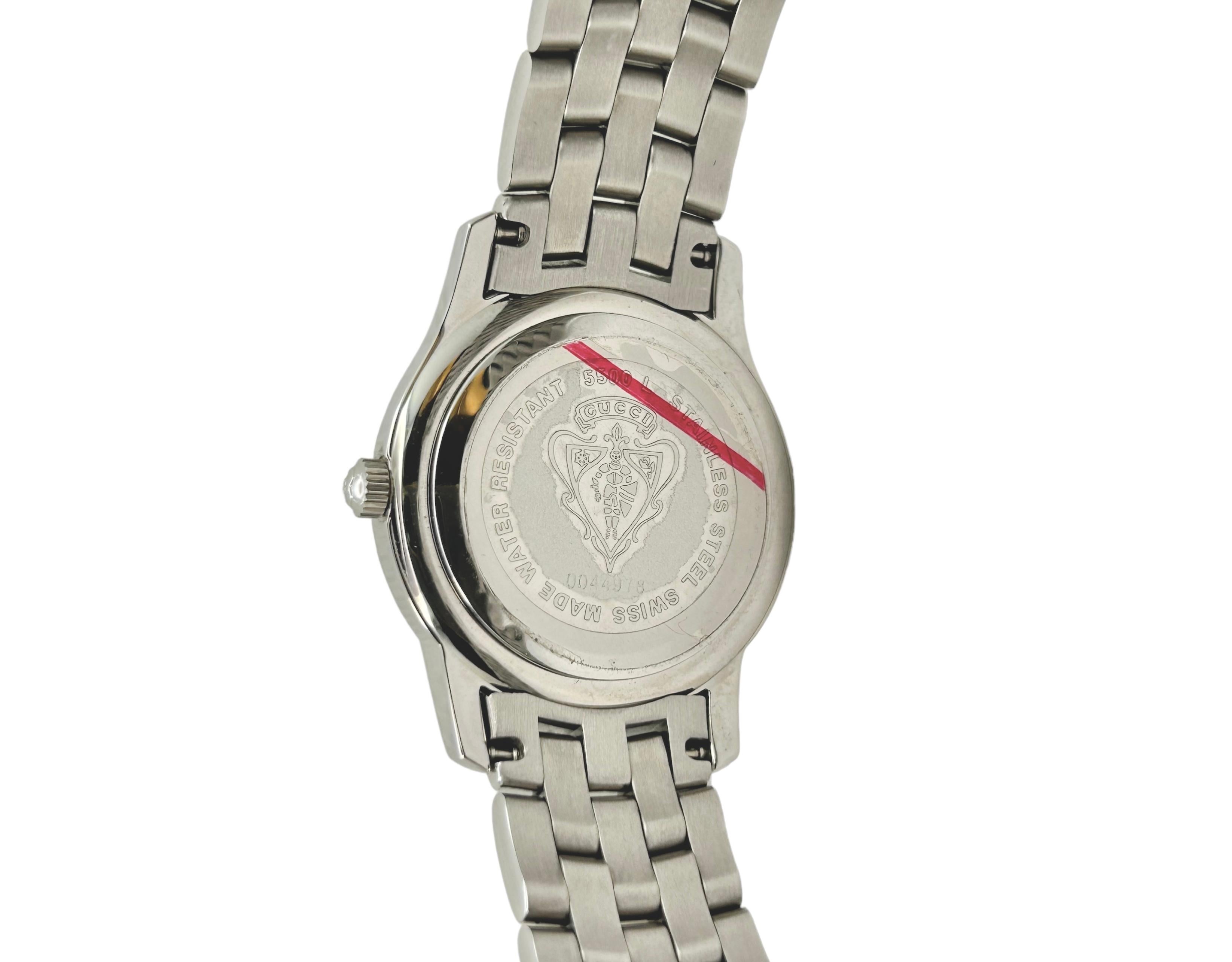 New Gucci stainless steel watch In New Condition For Sale In Cattolica, IT