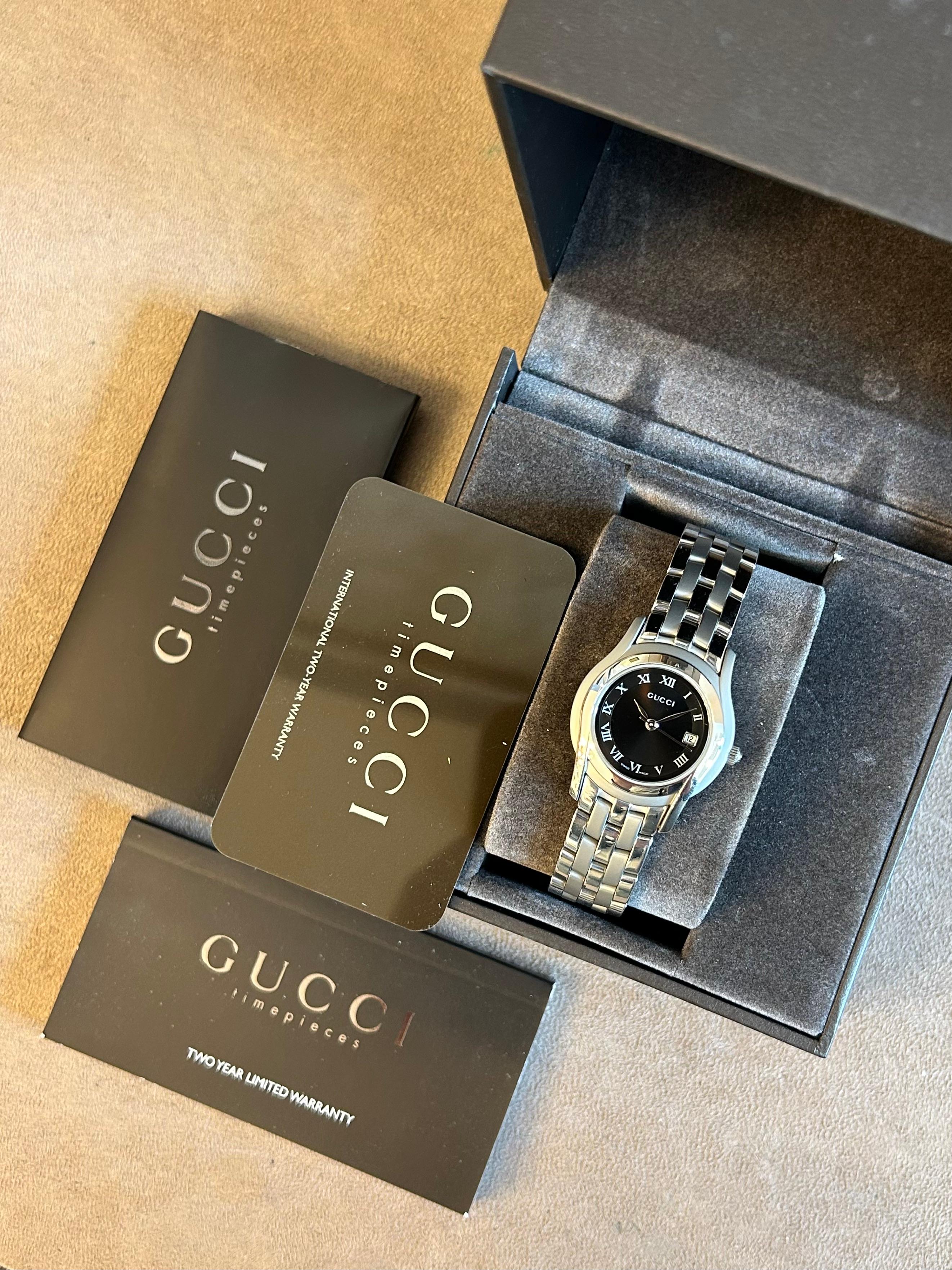 New Gucci stainless steel watch For Sale 1
