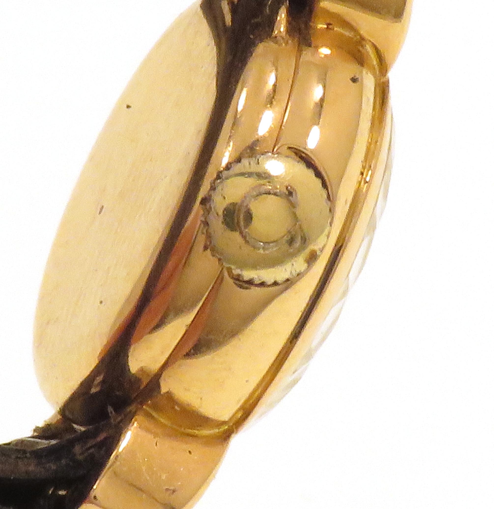 Omega Women's 1950 Gold Wrist Watch For Sale 3
