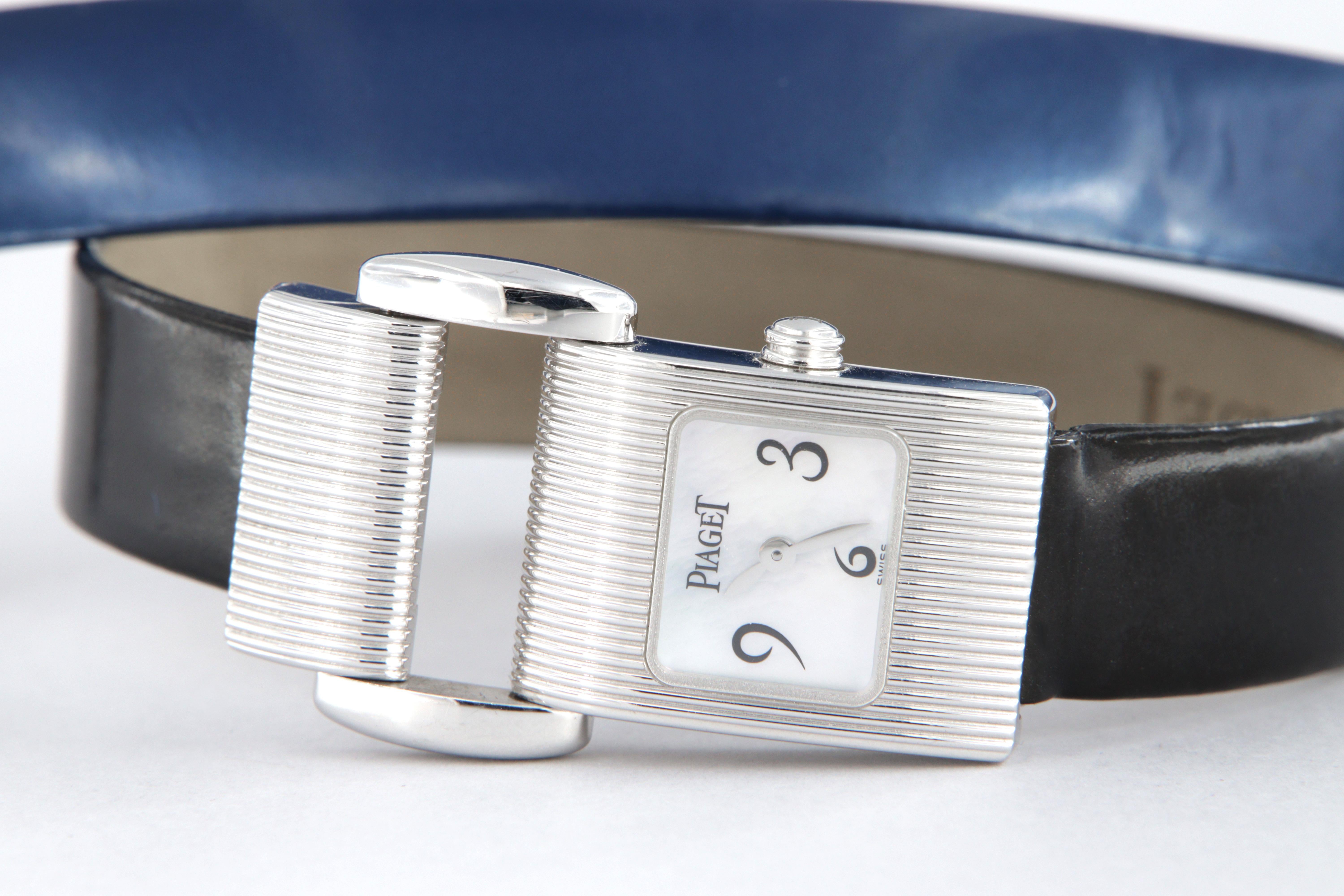 Piaget Miss Protocole quartz watch in 18k white gold For Sale 6
