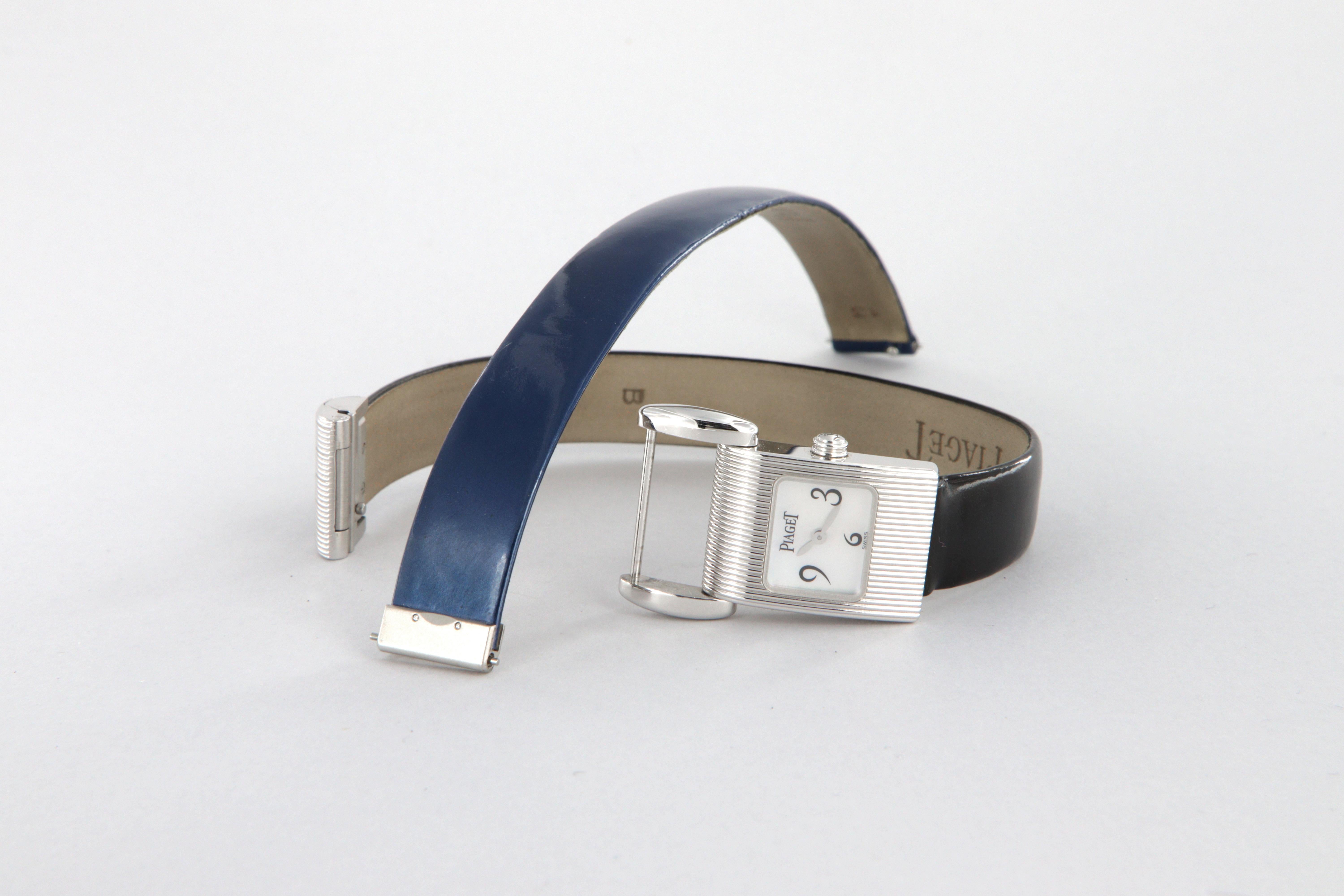 Piaget Miss Protocole quartz watch in 18k white gold For Sale 4