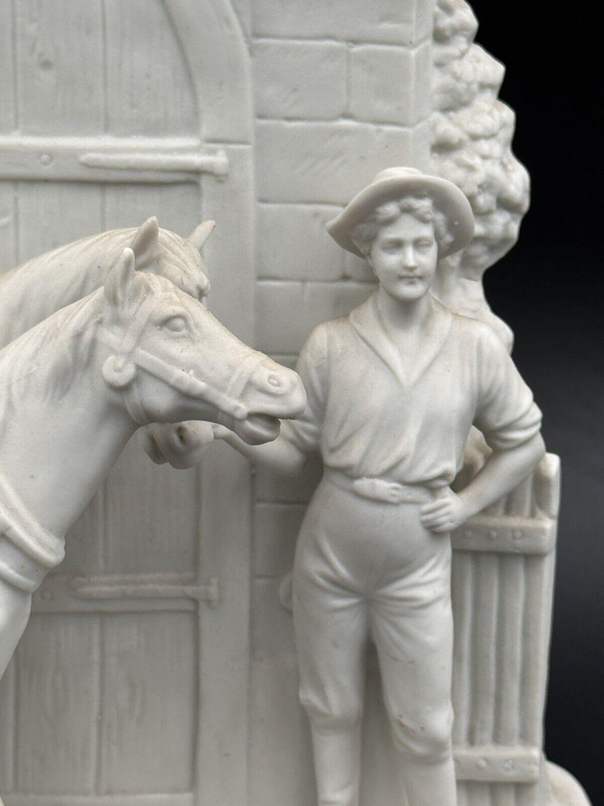 Early 20th Century 1900's French Biscuit Porcelain Clock For Sale 7