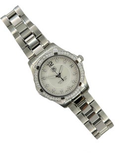 Orologio Tag heuer al quarzo in acciaio con quadrante in madre perla e Diamanti