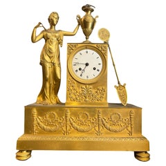 Empire clock with female figure