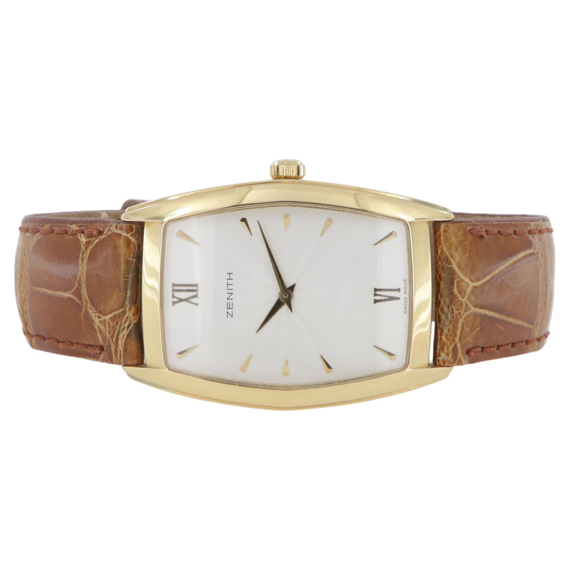 Zenith tonneau gold manual winding watch new old stock
