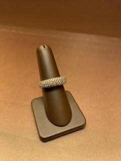 Oromalia 18K YG Champagne Diamond Band Approx. 0.80 carats Made in Florence