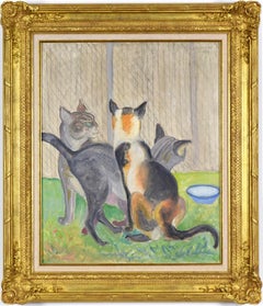 The Cattery by Orovida Pissarro - Animal painting