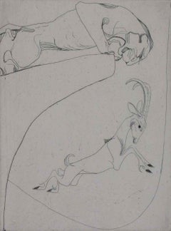 Kurven von Orovida Pissarro, 1919 – Druck mit Radierungsdruck
