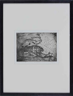 La Proie by Orovida Pissarro, 1917 - Etching Print