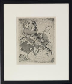 Man & Beast by Orovida Pissarro - Etching