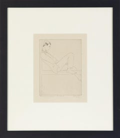 Portrait by Orovida Pissarro - etching