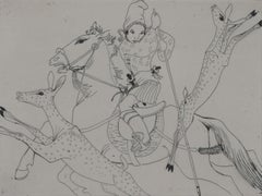 Le prince de la chasse par Orovida Pissarro - Gravure