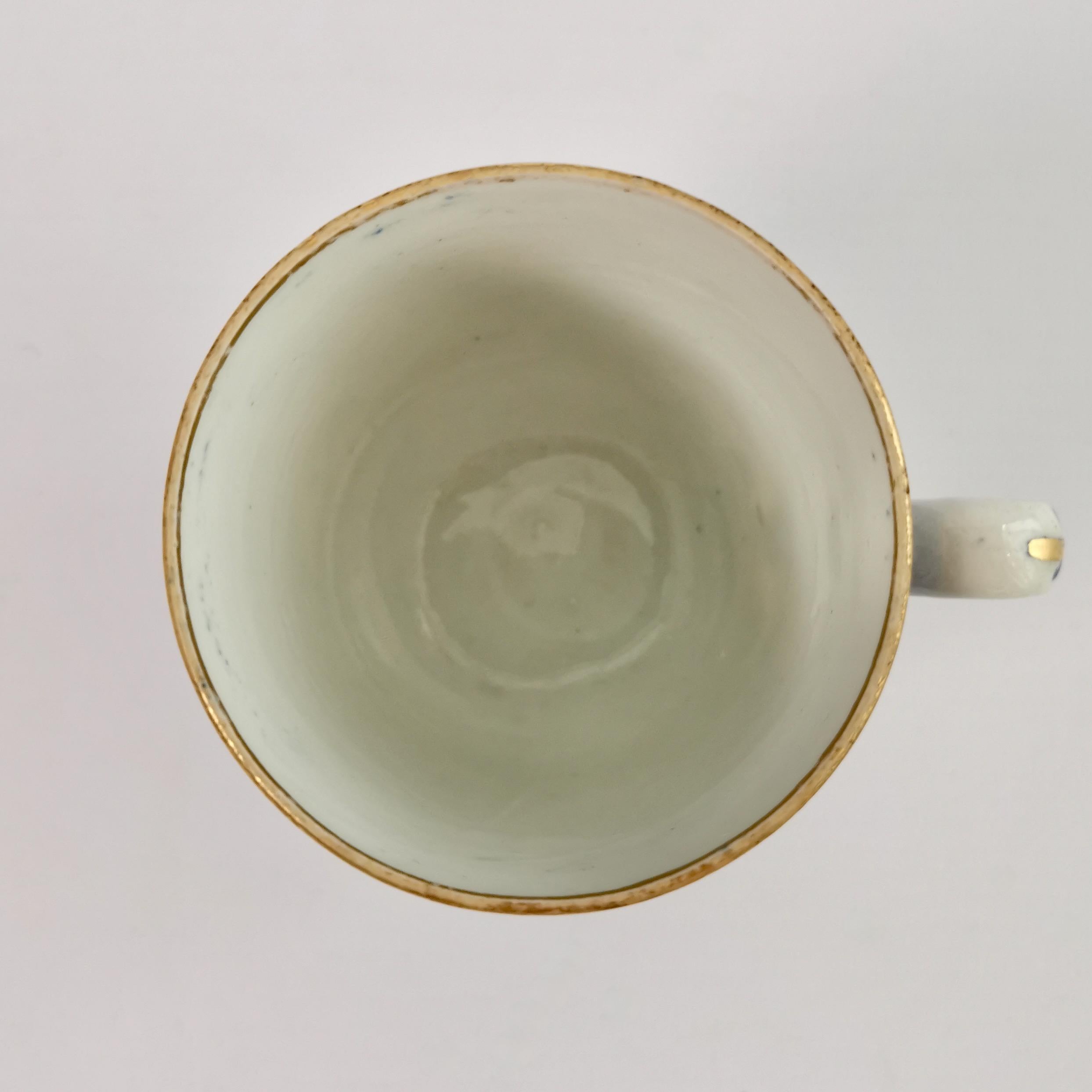 Orphaned Coffee Cup, New Hall, Blue and White Malay House, Georgian ca 1795 4