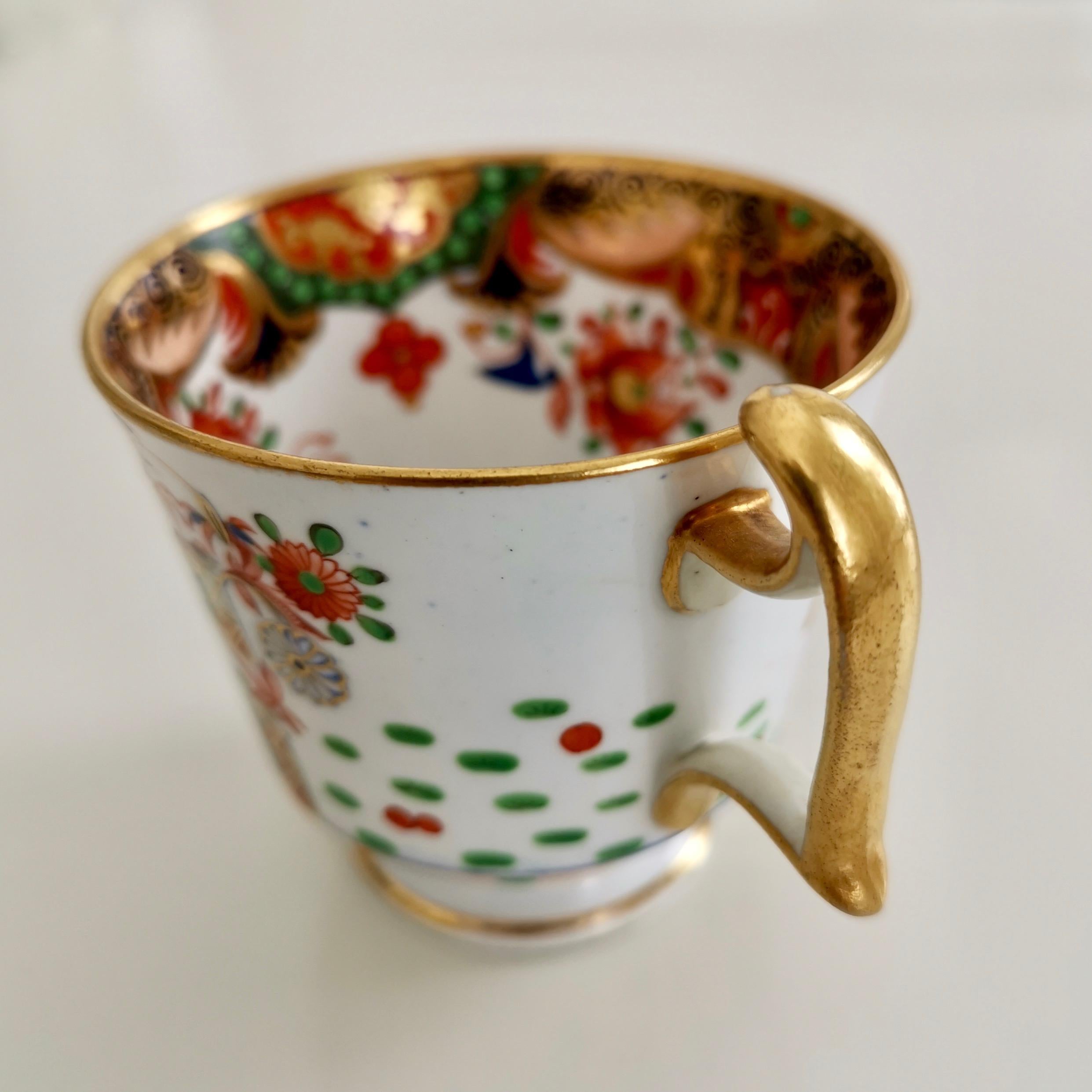Orphaned Porcelain Coffee Cup, Spode, Imari Tobacco Leaf Pattern Regency ca 1815 3