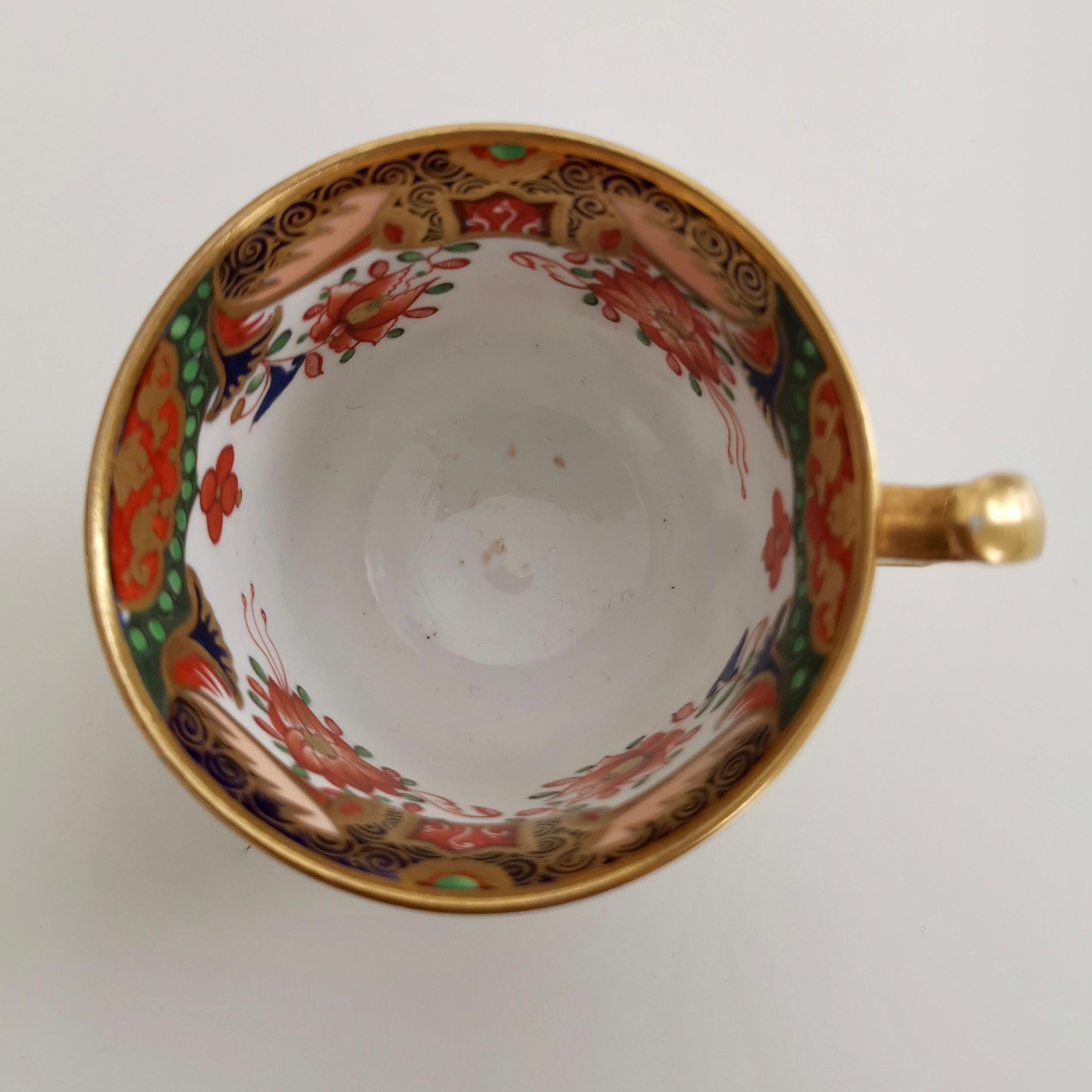Orphaned Porcelain Coffee Cup, Spode, Imari Tobacco Leaf Pattern Regency ca 1815 4