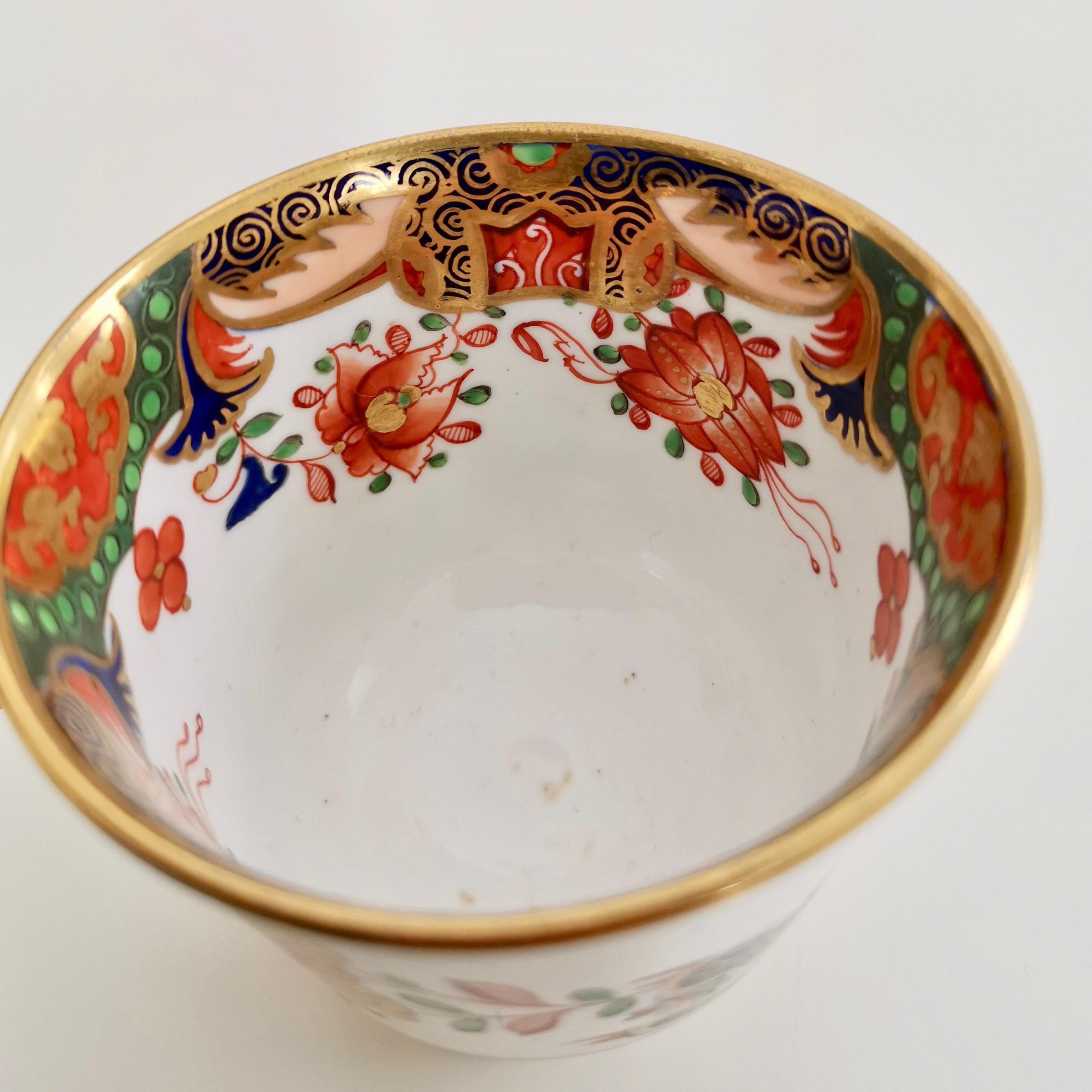 Orphaned Porcelain Coffee Cup, Spode, Imari Tobacco Leaf Pattern Regency ca 1815 5
