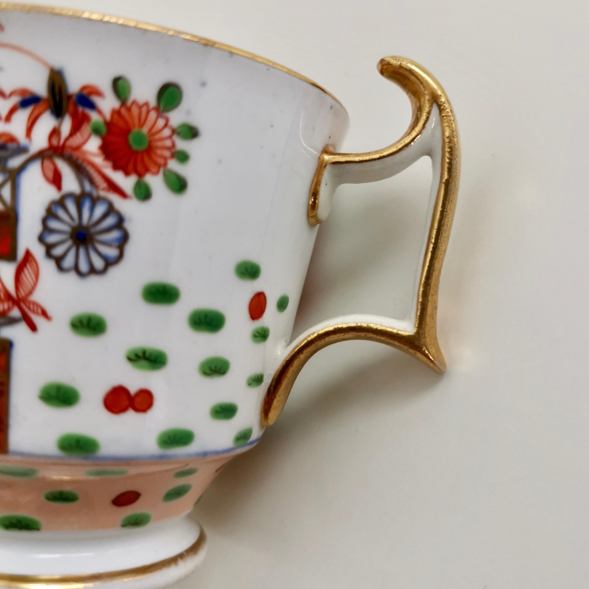 Orphaned Porcelain Coffee Cup, Spode, Imari Tobacco Leaf Pattern Regency ca 1815 2