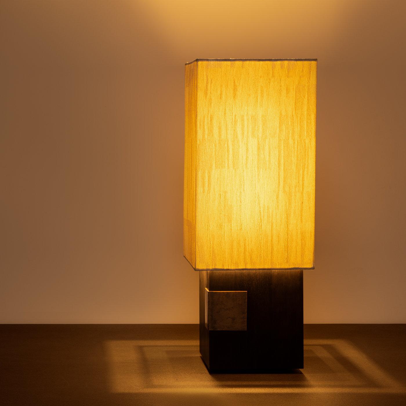 Italian Orphée Noir Left Sensor Table Lamp by Arch Plus Ultra For Sale