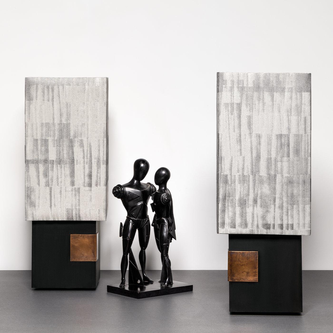 Orphée Noir Left Sensor Table Lamp by Arch Plus Ultra In New Condition For Sale In Milan, IT
