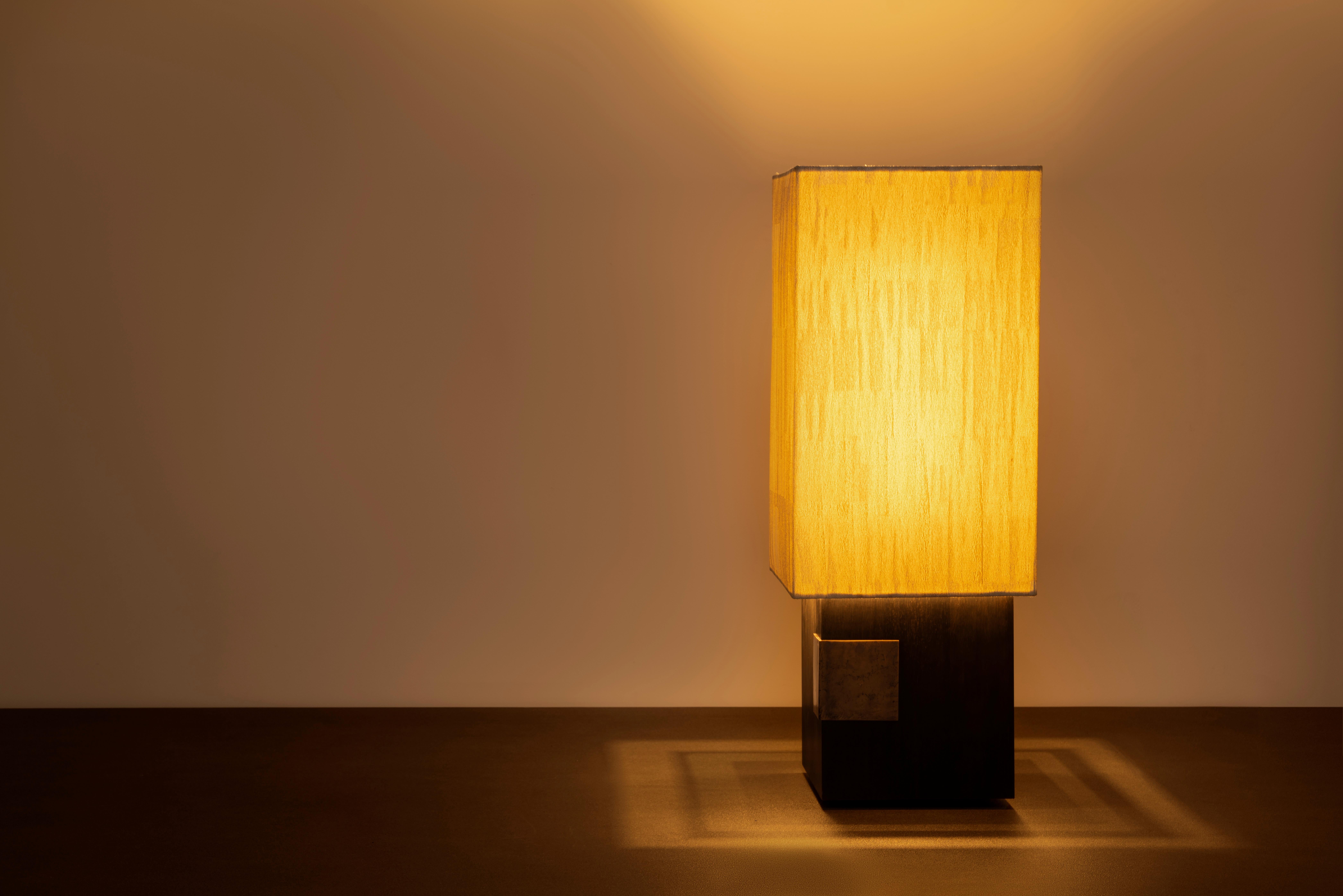 Italian Orphée Noir Table Lamp by Arch Plus Ultra For Sale