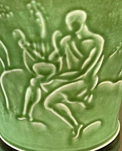 "Orpheus and His Lyre, " Rare/Unique Art Deco Vase by Sadolin for Bing & Grondahl