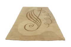 Orpheus Antique Art Deco Pastel Rug by Ashley Havinden for Wilton Royal Factory